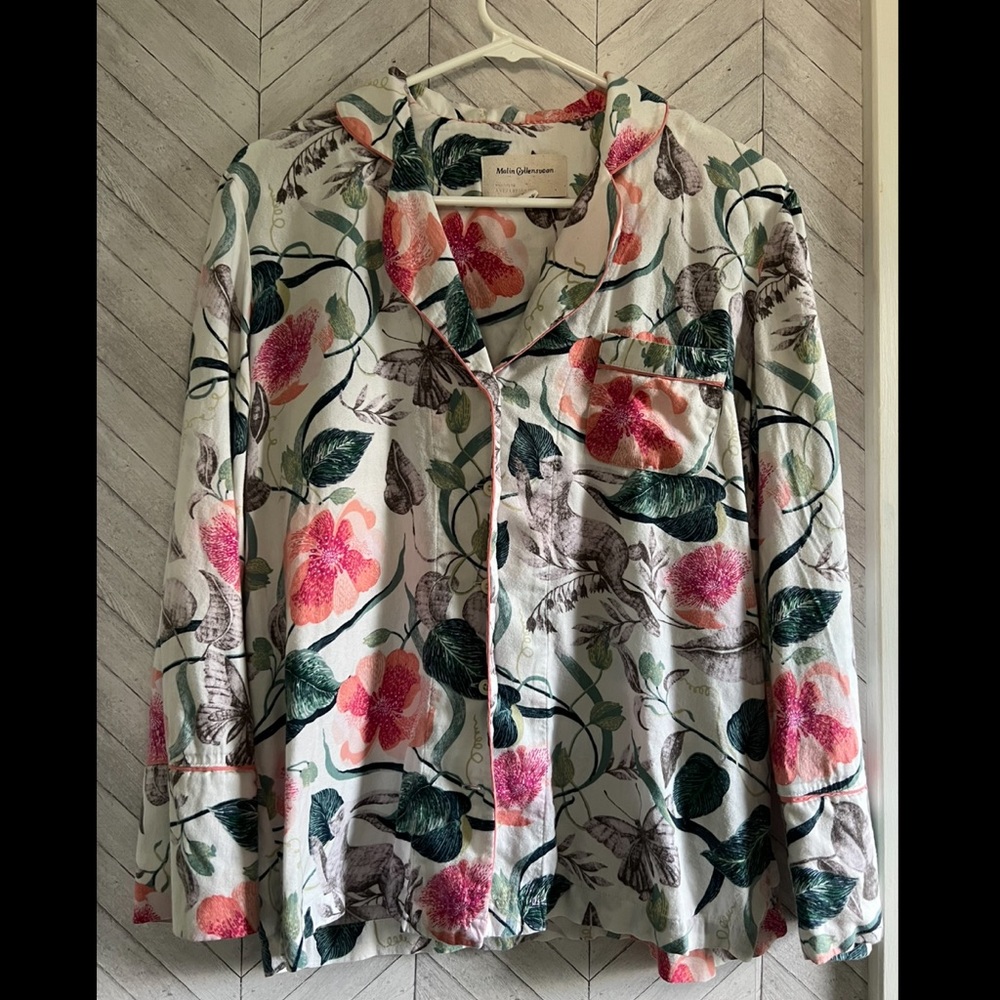 XS Anthropologie pajama set